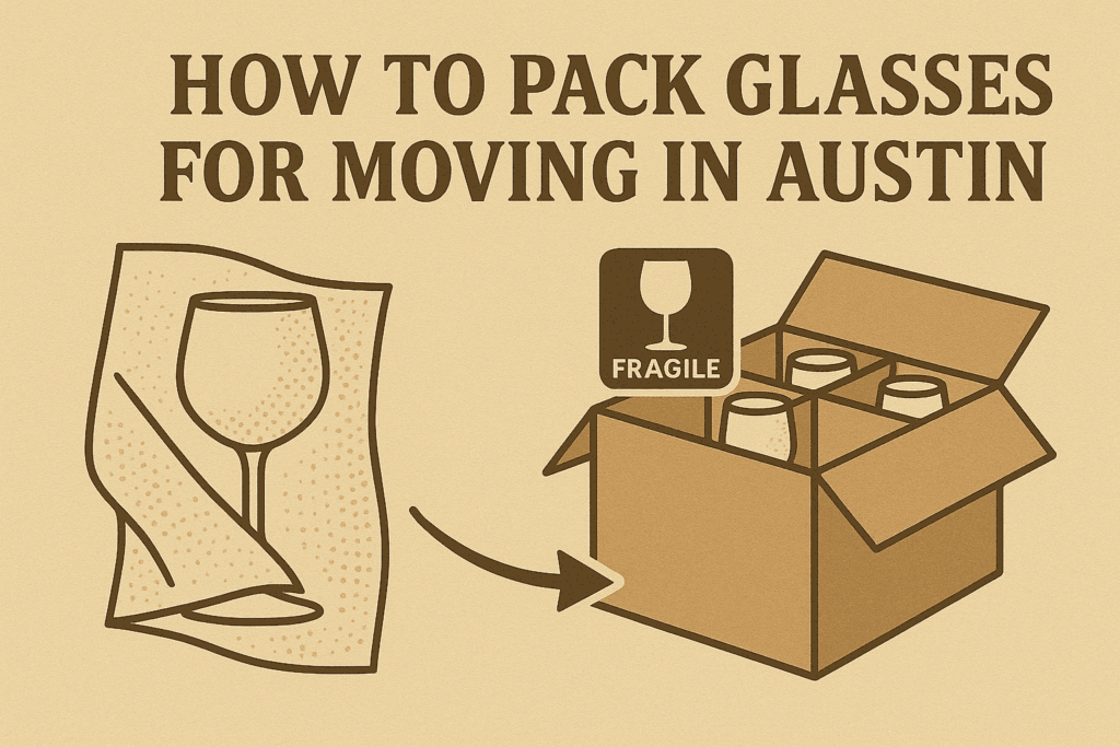 How To Pack Glasses For Moving in Austin